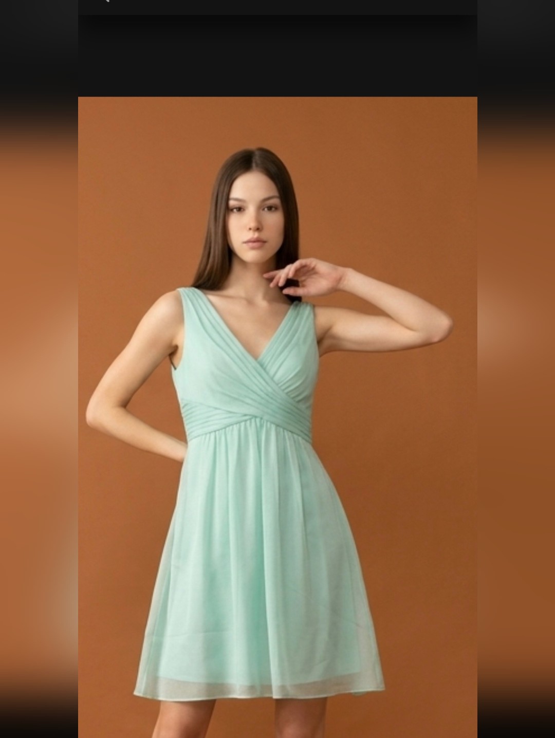 Nwt Simply Liliana Mint Green Chiffon Dress Size 10 Cottagecore Cocktail
